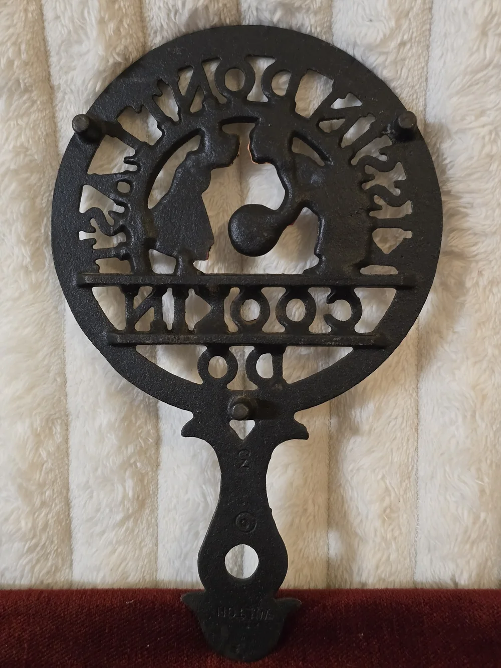 Vintage Wilton Cast Iron Trivet 